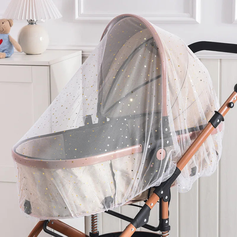 Universal Pram Net Baby Sunshades Mosquito Net Buggys Insect Net Fly Net Protection Cover for Stroller Pushchair