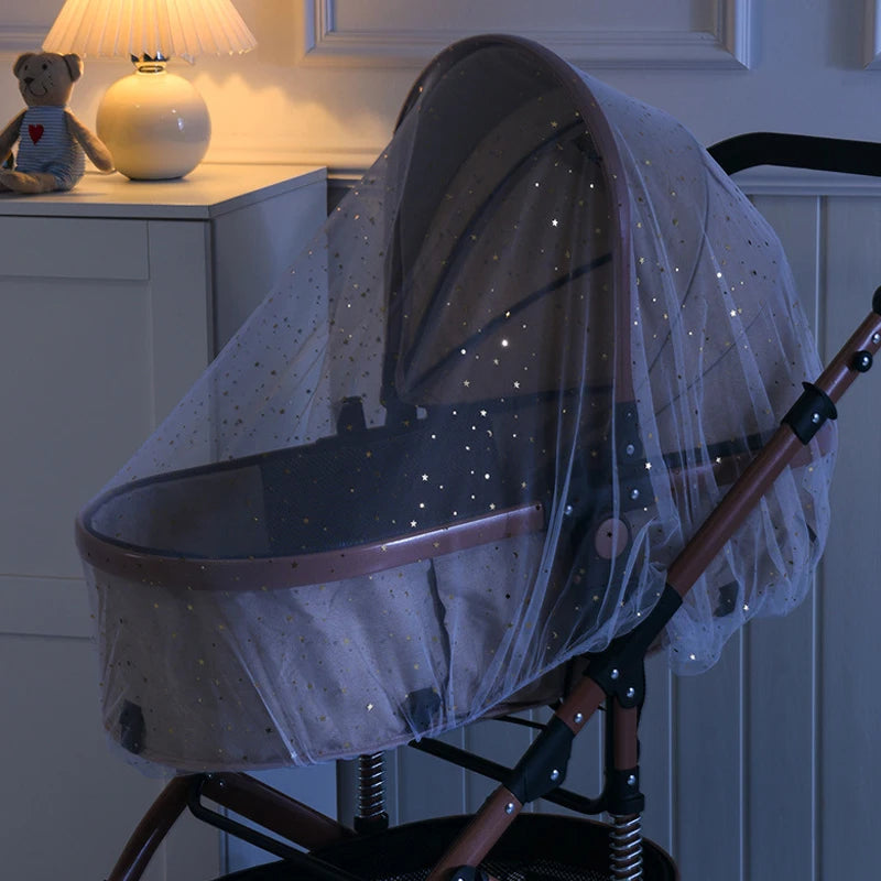Universal Pram Net Baby Sunshades Mosquito Net Buggys Insect Net Fly Net Protection Cover for Stroller Pushchair
