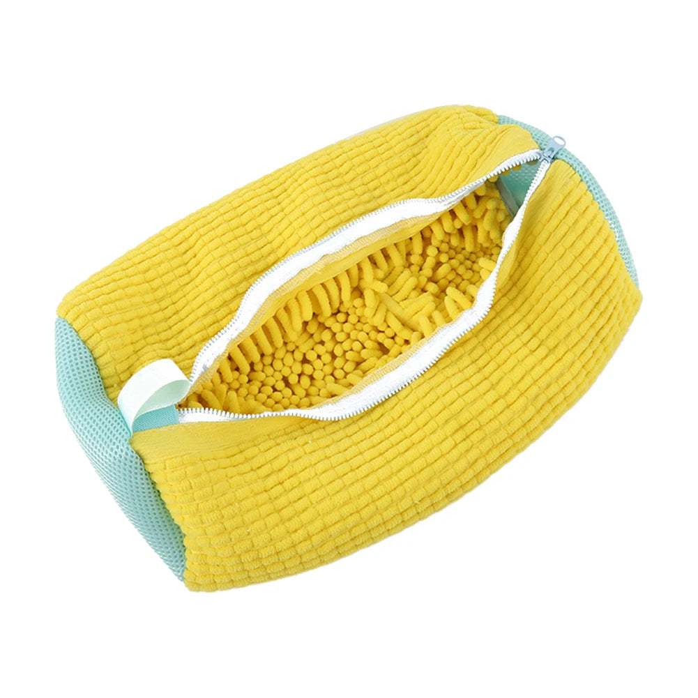 Wash Bag Padded Net Laundry Shoes Protector Fluffy Fibers Polyester Washing Shoes Machine Friendly Laundry Bag Drying Bags