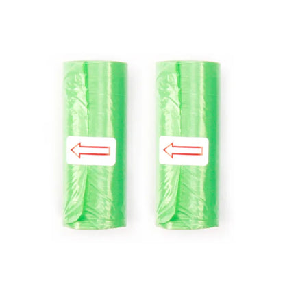 5-15 Roll Pet Poop Bags Disposable Dog Waste Collector Garbage Puppy with Paw Prints Pooper Bag Small Rolls Outdoor Clean