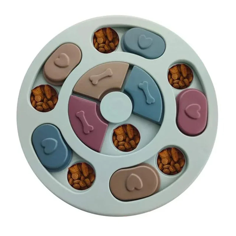 Dog Puzzle Toys Slow Feeder Interactive Increase IQ Food Dispenser Non-Slip Slowly Eating Bowl Cat Dogs Food Games