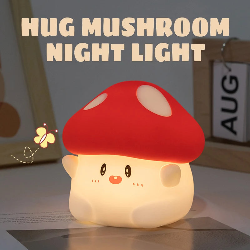 Halloween Led Night Light Silicone Table Lamp Mushroom Pumpkin Ghost Cute Cartoon Kid Birthday Gifts Nursery Bedroom Nightlight