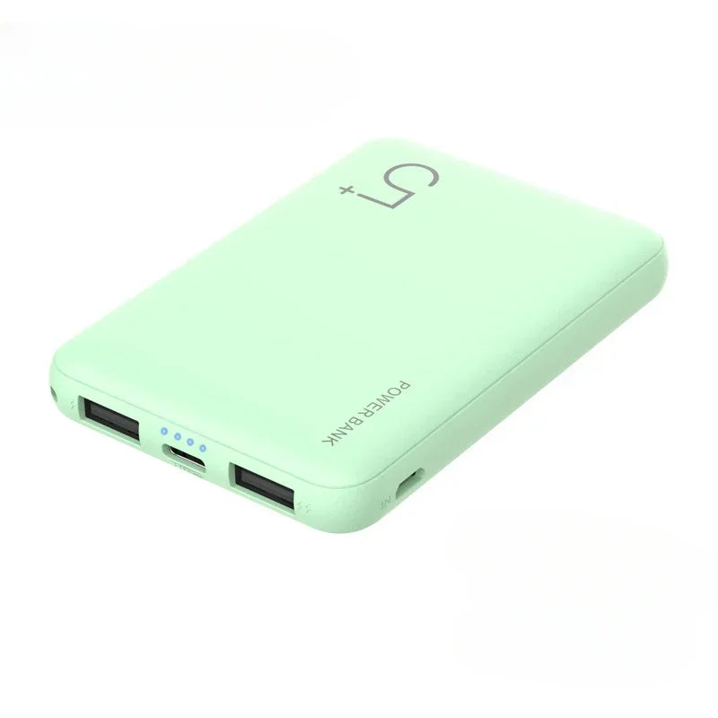 Power Bank 5000 MAH Mini Powerbank Portable 2.1A Fast Charger Powerbank External Battery Charger for Smart Mobile Phone