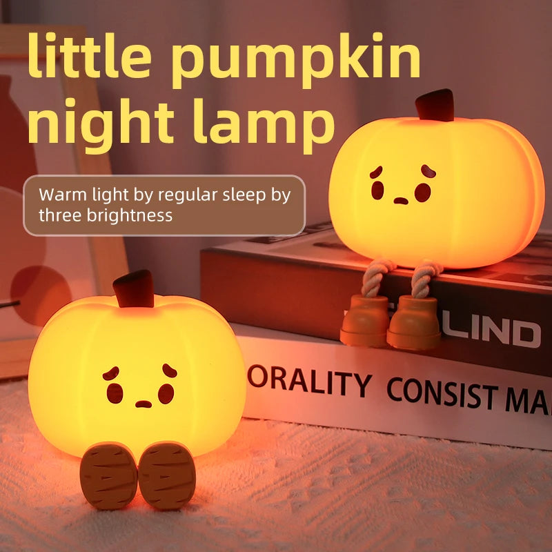 Halloween Led Night Light Silicone Table Lamp Mushroom Pumpkin Ghost Cute Cartoon Kid Birthday Gifts Nursery Bedroom Nightlight